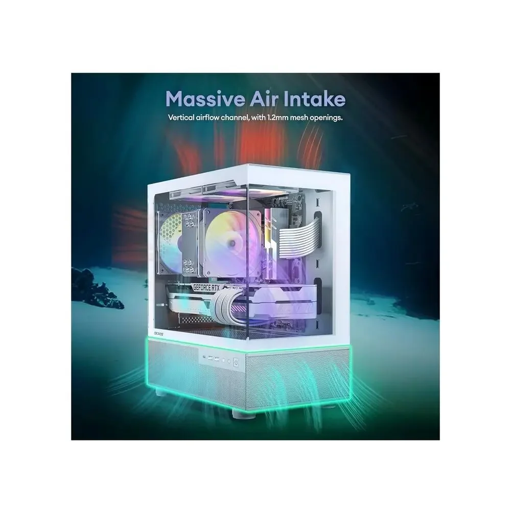 OKINOS AQUA 3 ARGB Micro-ATX Mini Tower PC Case